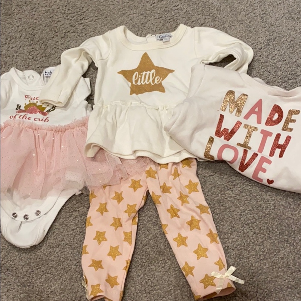 Gold sparkle 3/6 month bundle!
